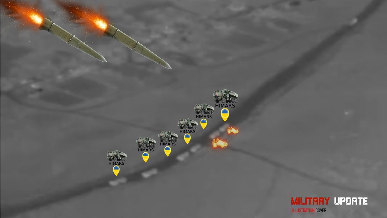 Смертельная атака: три ракеты «Искандер-М» уничтожили колонну РСЗО HIMARS