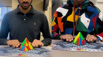Two Official 1.11 Pyraminx Solves with Slo-Mo