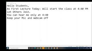 Python Introduction Class1