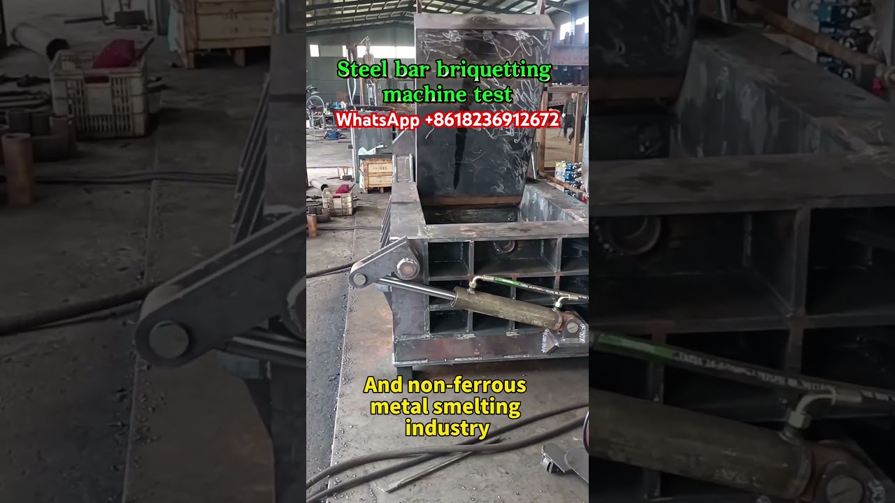 200-ton metal baling press testing site 