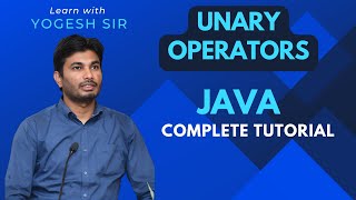 #8 Unary Operators in JAVA