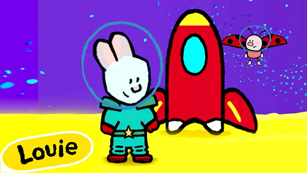 Louie, Draw Me A Rocket 🎨 ✐ More Drawing Videos For Kids ✐ | Cartoons for Kids