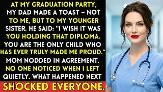 My Dad HUMILIATED Me at My Own Graduation to Praise My Sister — 230 Witnesses Left Him SPEECHLESS