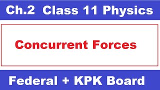 Concurrent forces || Class 11 Physics Chapter 2 Vectors and Equilibrium | Ilmi Stars Academy