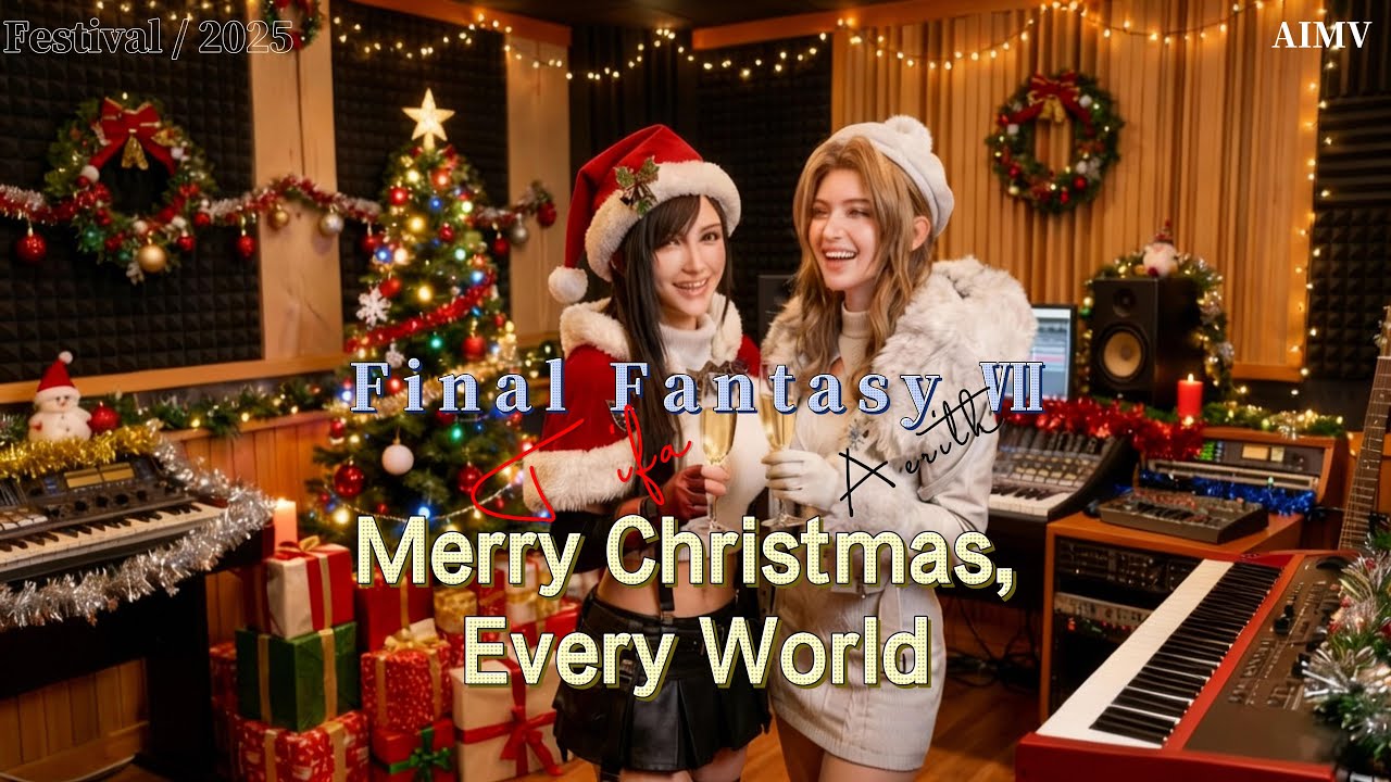 (AMV/GMV/AIMV) Final Fantasy Ⅶ-Tifa&Aerith/《Merry Christmas, Every World》