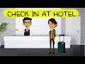 How to check in a hotel - English conversation - Check in procedure in hotel