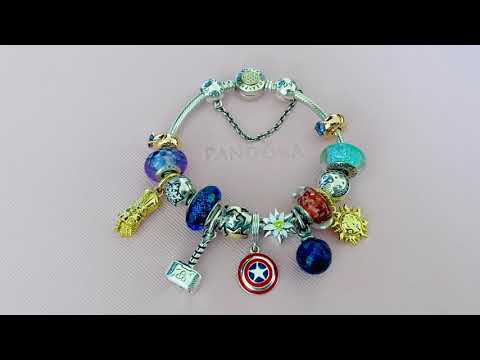 The Avengers European Bracelet Charms Marvel Punisher Captain America Thor  Loki | eBay