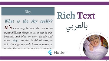 Flutter Tutorial - Rich Text [ الشرح بالعربي ]
