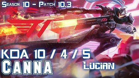 T1 Canna LUCIAN vs VLADIMIR Top - Patch 10.3 KR Ranked