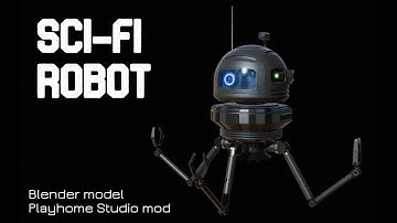 Sci-Fi Robot - Blender 3D Model