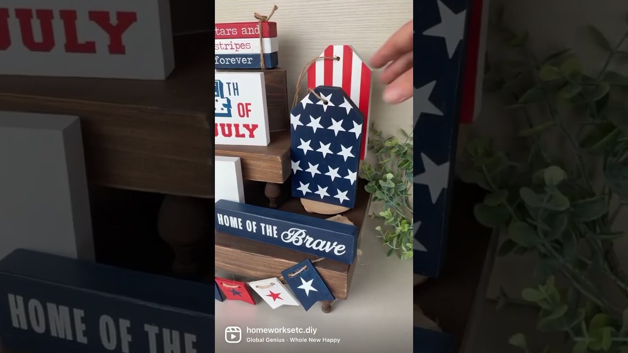 Party this July with Our 4th of July Themed Tiered Tray! 