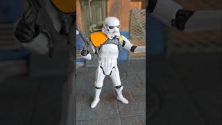 Star Wars The Black Series Stormtrooper Jedha Patrol Posing