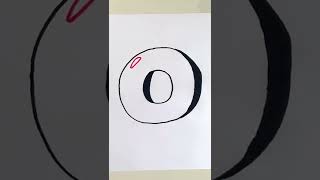 Bubble Letter ‘O’ Drawing in 60 Seconds #bubbleletters #drawing #graffiti