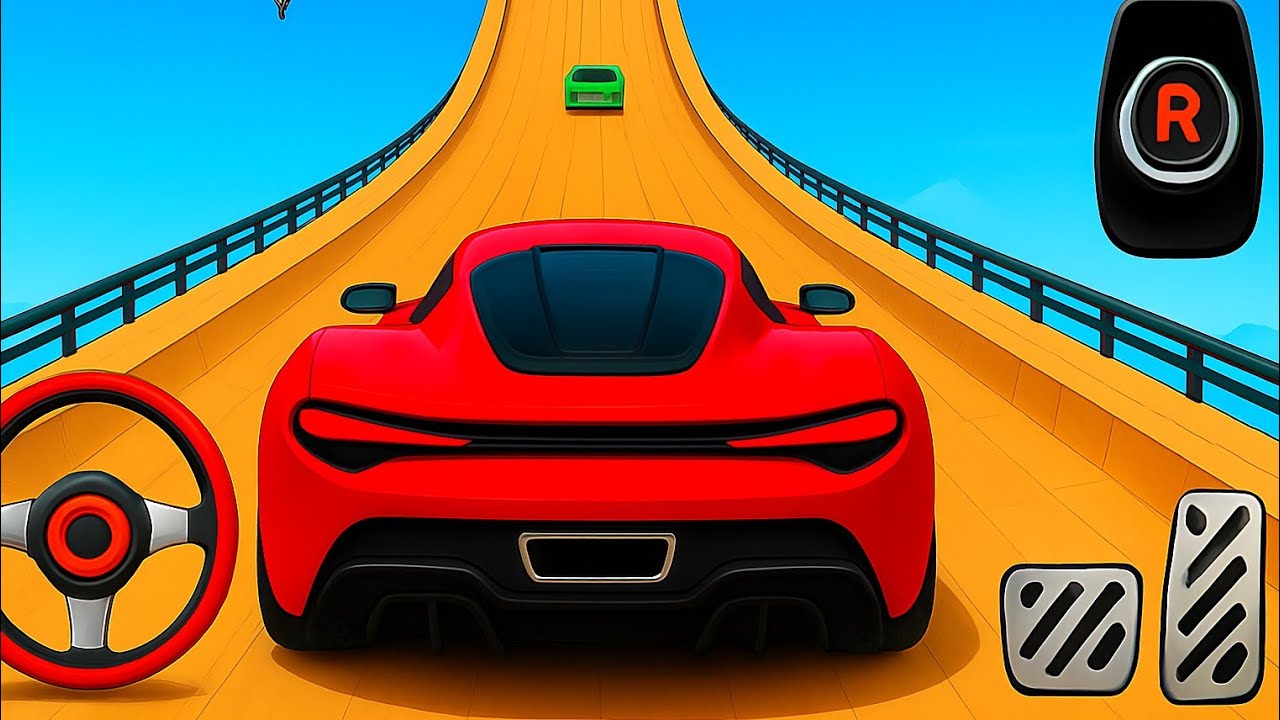 Mega Ramp Monster Car Racing 3D - Extreme Car Stunts - Android Gameplay