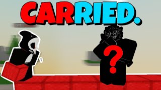 I carried the FUNNIEST noob in Roblox Bridge Duels