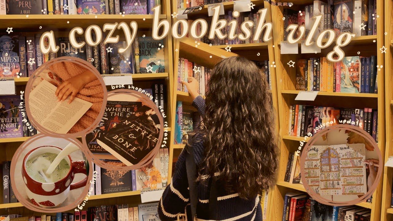 cozy bookish vlog 🍂📚 book shopping, a new release, journal updates ...