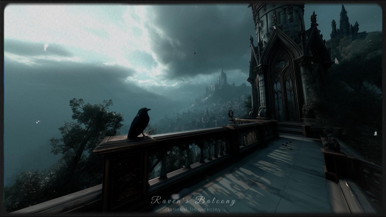 Raven’s Balcony | Dark Academia Ambient Music for Reading & Studying