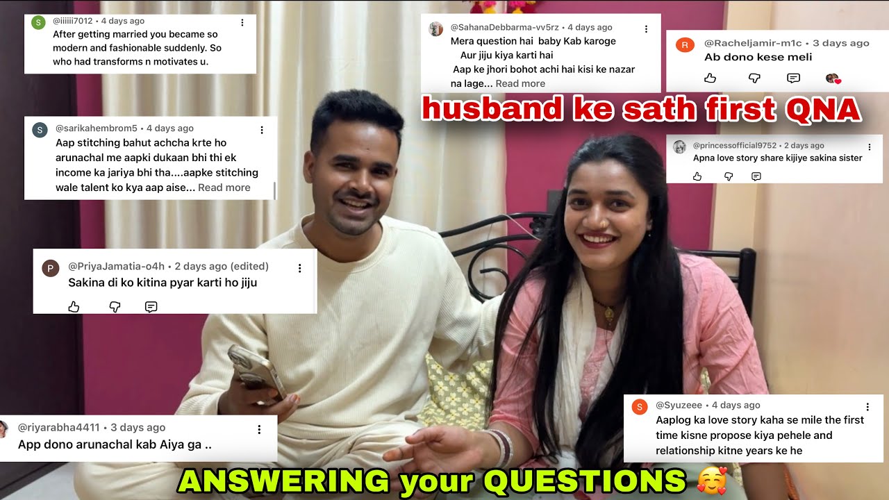 Our 1st Couple Q And A || Baby kab hoga  || Hamari Sadi Love thi ya Arrange 