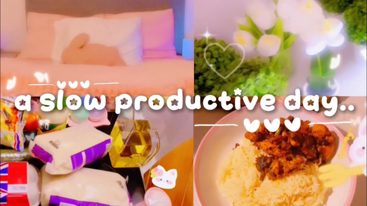 A slow productive day 🤍 | cozy lifestyle vlog