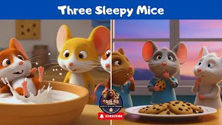Three Sleepy Mice (Bedtime Edition)| Nursery Rhymes & Kids Songs| Bedtime Songs | Lullabies for kids