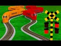【踏切】くねくね線路を走るラピート【カンカン】 | 踏切アニメ Railroad Crossing Animation