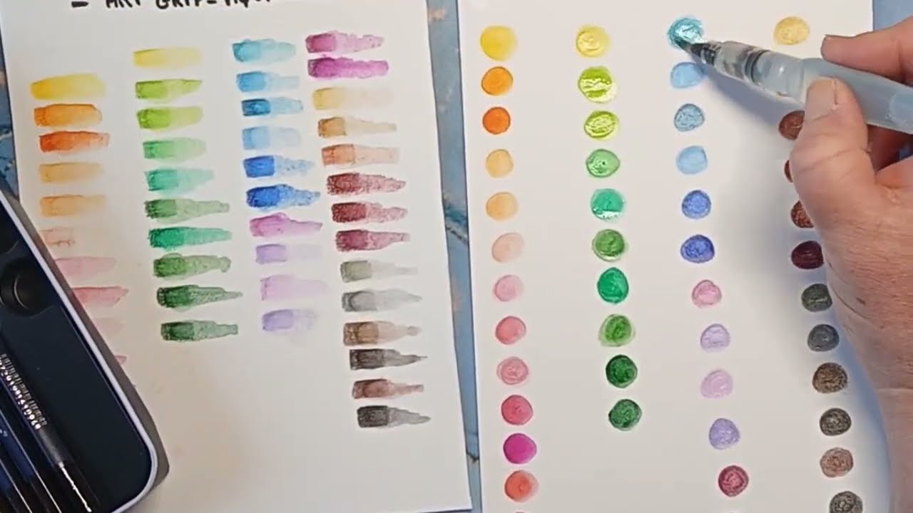 Giorgione - Test des 48 crayons Art Grip-Aquarelle