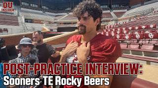 OU Football Sooners TE Rocky Beers Post-Practice Interview August 14 2026