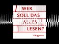 04/22 Elefanten und Mörder - Wer soll das alles lesen?