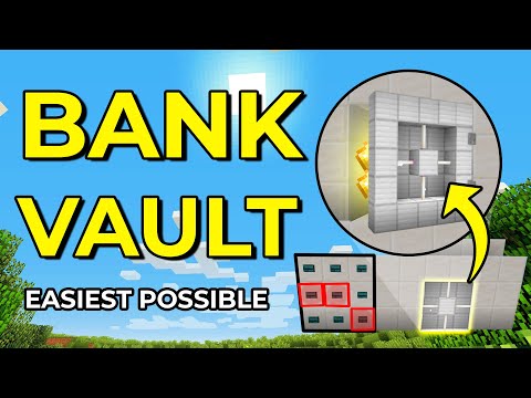 How to make a Simple BANK VAULT in Minecraft - Easy Tutorial