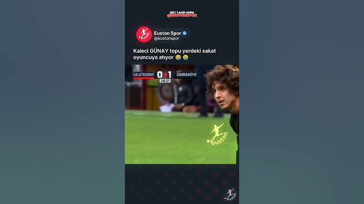 Kaleci GÜNAY topu yerdeki sakat oyuncuya atıyor 😂