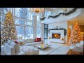 🎄Christmas Ambience Music Fireplace
