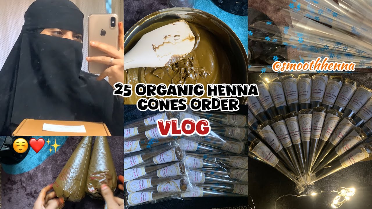 Organic henna cones order vlog ❤️✌️by @smoothhenna