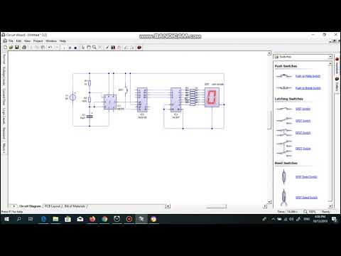 Video Single Digital Counter Using 74192 and 7447 - youtube