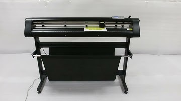 Jinka Cutting Plotter - GH1350 servo motor CCD cutting plotter working video