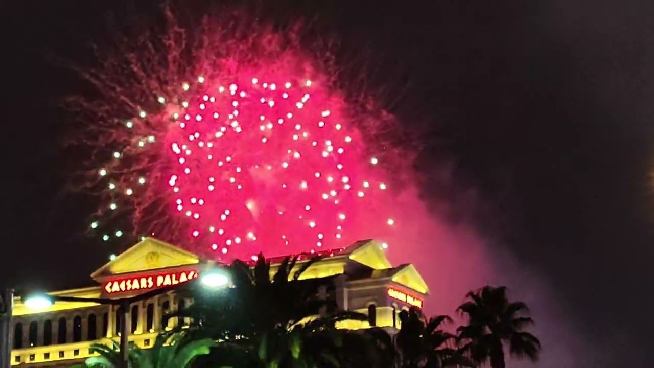 New year countdown in las Vegas It's 2026!