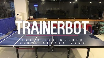 KS Aug Update: Injection Molded Trainerbot Serve Attack Demo (Early Prototype)
