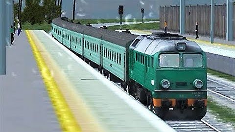 Train Sim - California Coast Using ST44-700 at Rainy Day - Simulasi Kereta Api