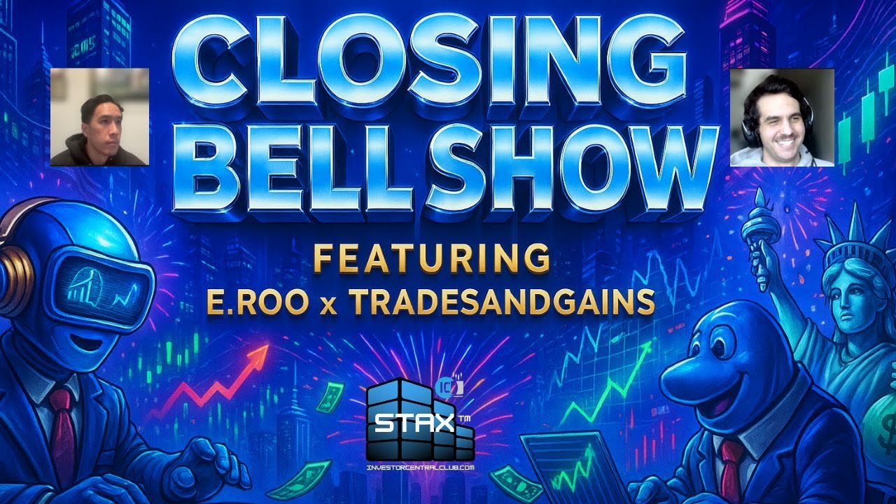 LIVE CLOSING BELL Wednesday Show w/eRoo + Trades&Gains