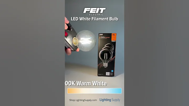 Feit Electric White Filament LED Globe (G2560927CAWFIL/3) #youtubeshorts #ledlights @feitelectric