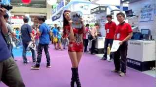 20120805台北電腦應用展--Gigabyte[技嘉] 超Sexy火辣賽車女郎Showgirl [1]--小紅