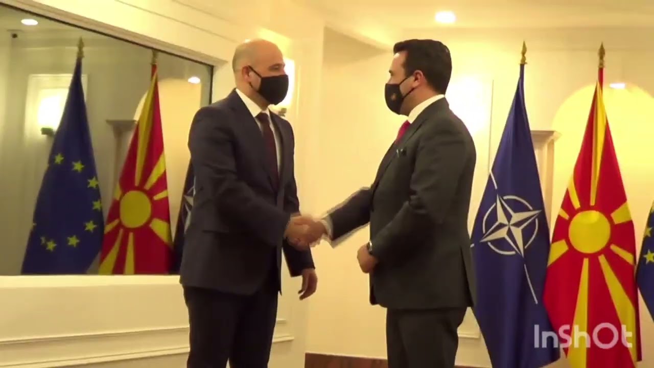 Raw Video: Outgoing PM Zaev Welcomes Incoming PM Kovachevski