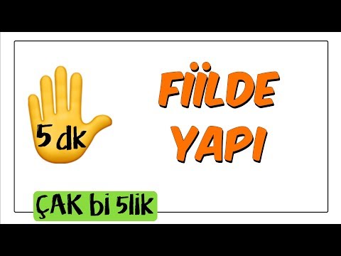 5 dk'da Fiilde Yapı | Çak Bi 5lik