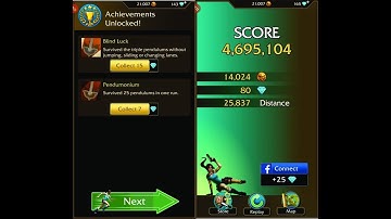 Relic Run Lara Croft - Blind Luck & Pendumonium Achievements