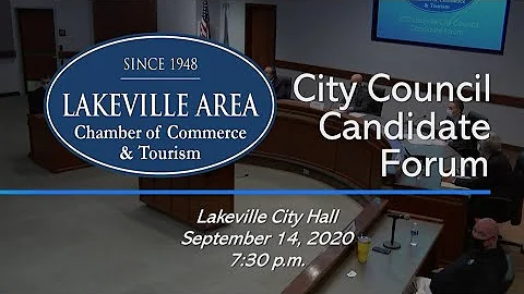 2020 Lakeville City Council Candidate Forum