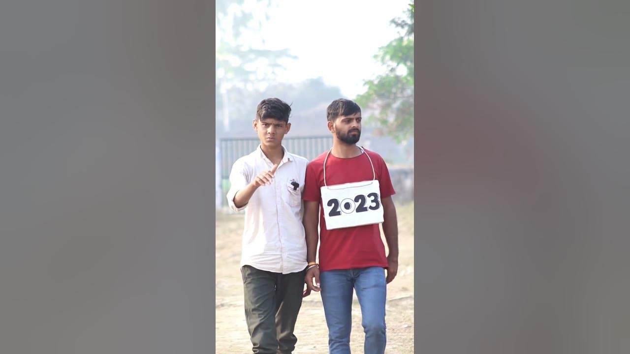 happy new year in advance comedy video 🤣🤣 2023 vs2024 shorts 