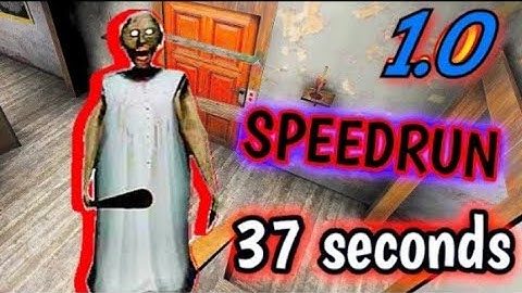 Granny 1.0 speedrun in 37 seconds 