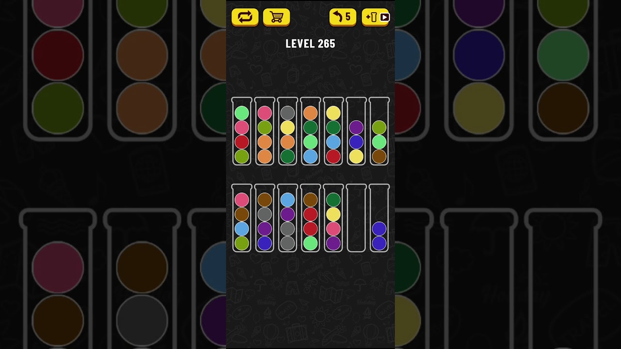 Ball Sort Puzzle - level 265 - YouTube