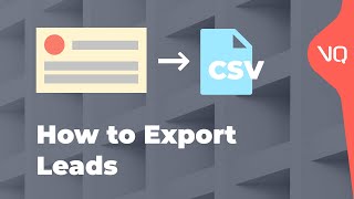 How To Export Leads