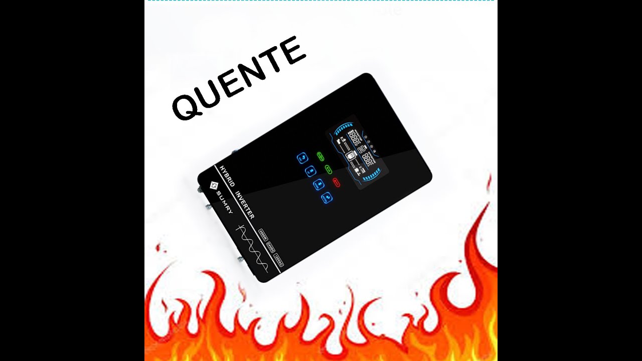 Inversor hibrido sumry 4000w, (cara preta) Aliviando a temperatura!