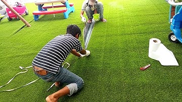 Thi Cong Co nhan tao, Huong Dan Thi Cong Co nhan tao san vuon, Co nhan tao tramg tri